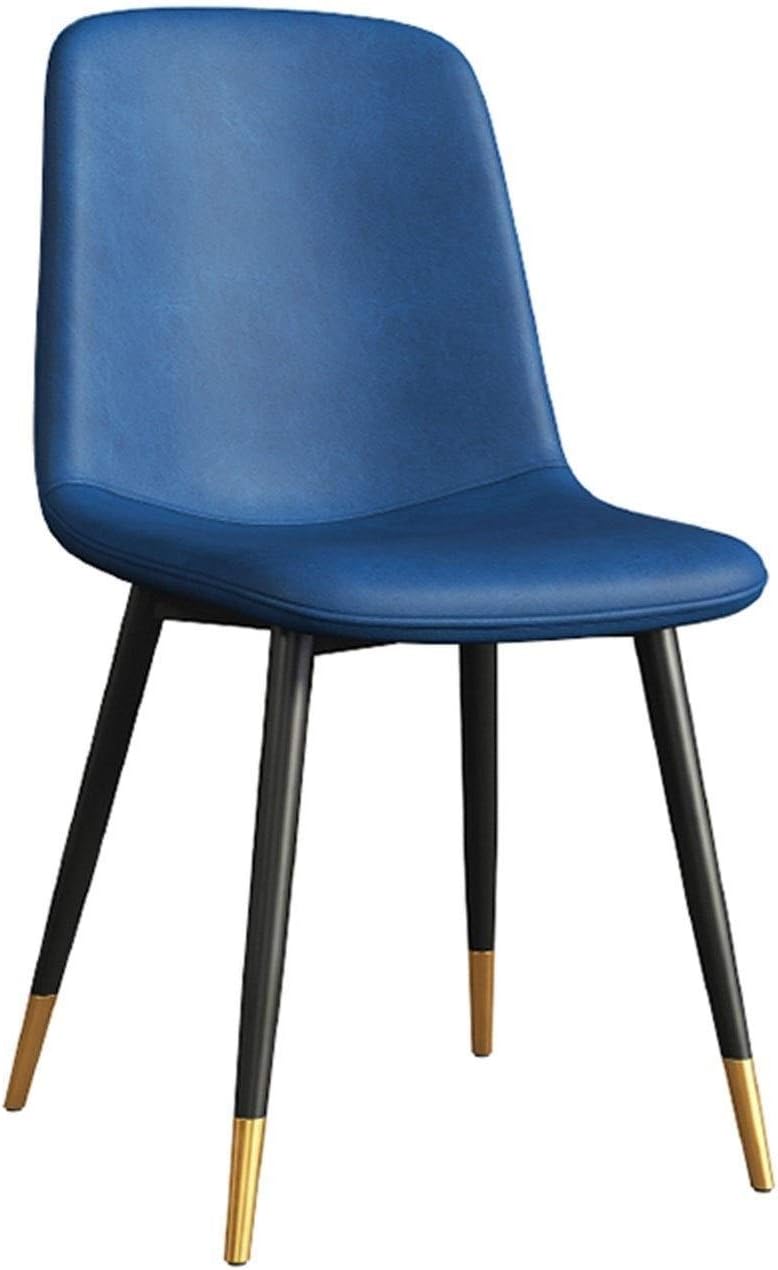 Dining Chair Kitchen Dining Room Furniture Chairs Faux Matte Suede Leather Dining Chairs with Backrest Soft Cushion and Sturdy Metal Legs for Office Lounge Kitchen Bedroom