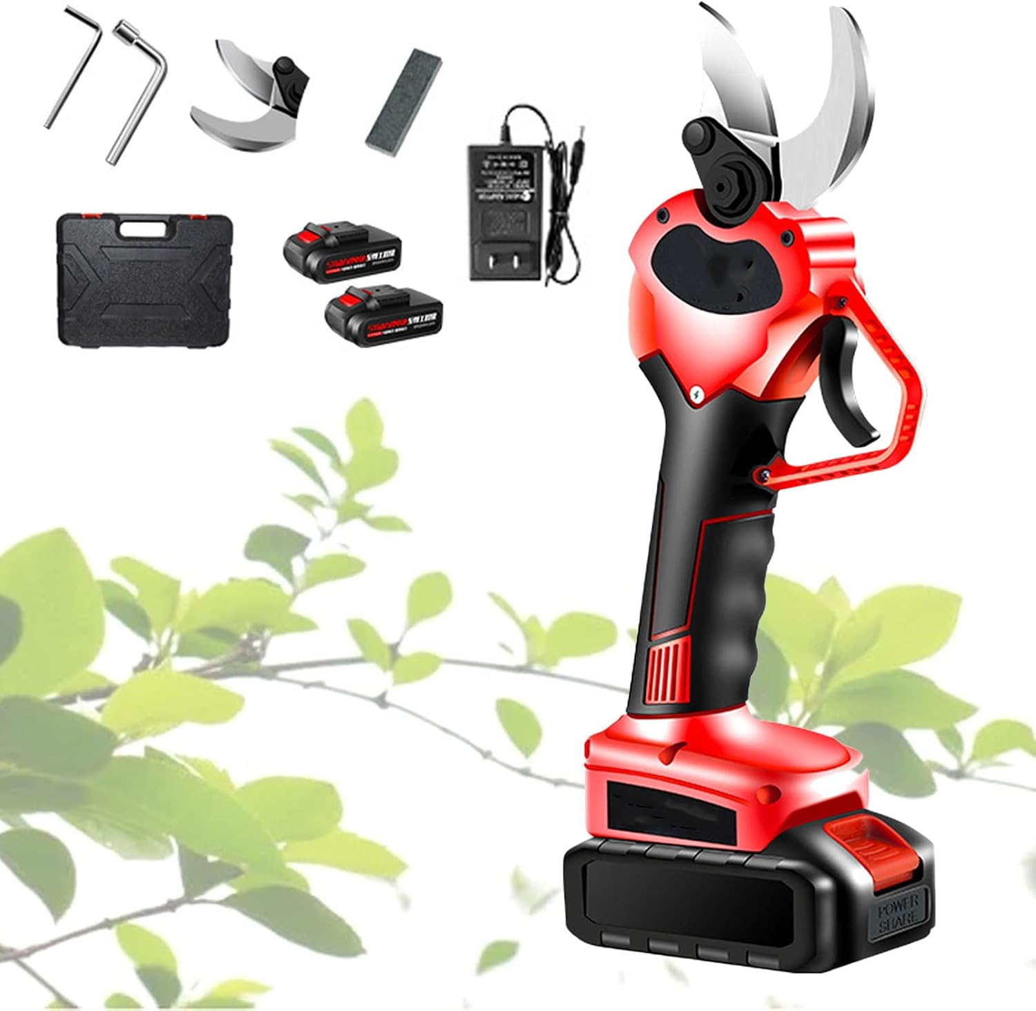 Cordless Electric Secateurs Pruning Shears Professional Cordless Electric Pruning Battery Powered, Battery Powered Pruning Shears 50mm/1.9