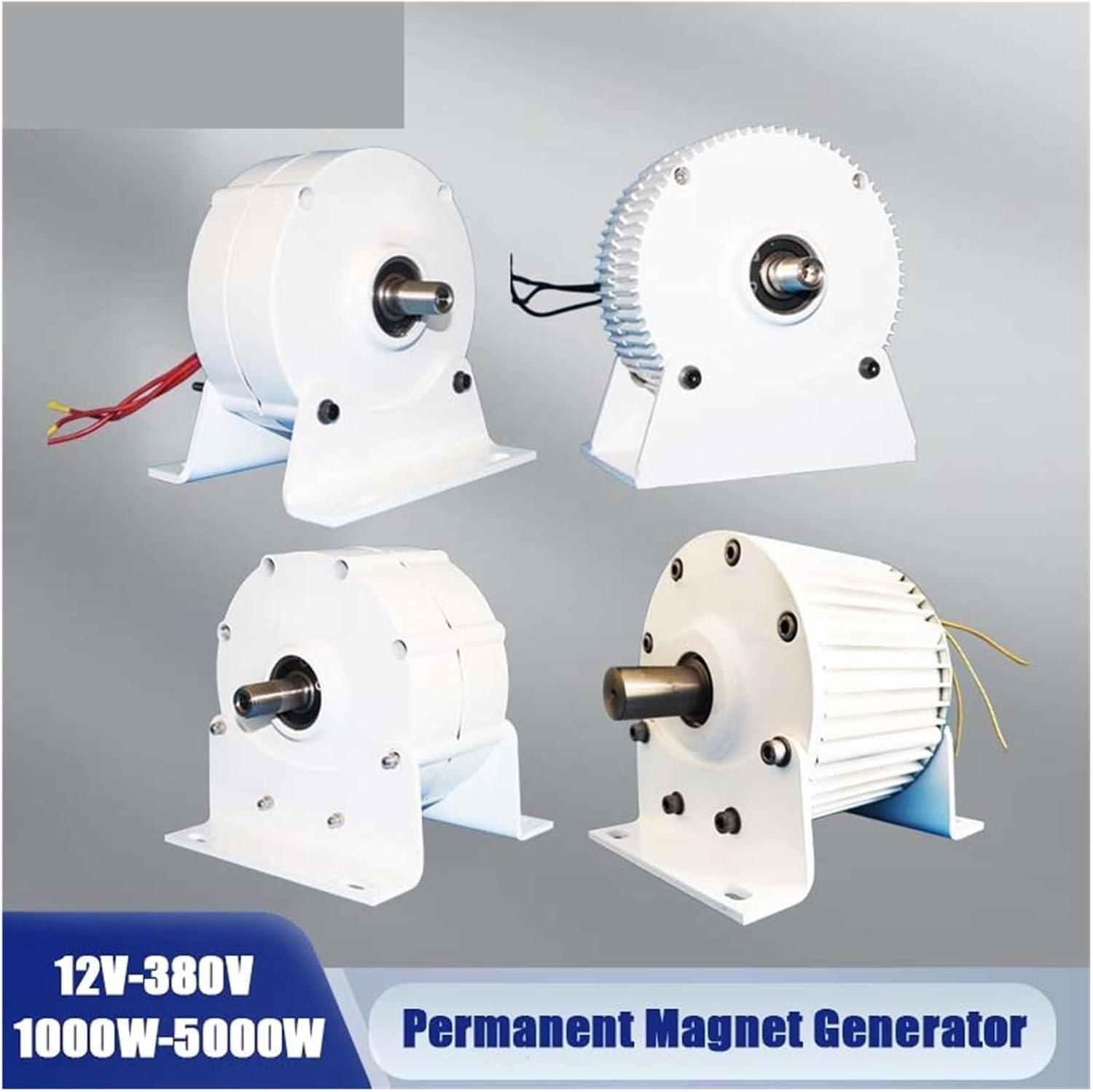 1KW-5KW Electric Generator Wind Turbine Water Turbine 12V 24V 48V 96V Gearless Permanent Magnet Generator for Home Low Starting Speed for Home(Single Shaft,48V_3000W)