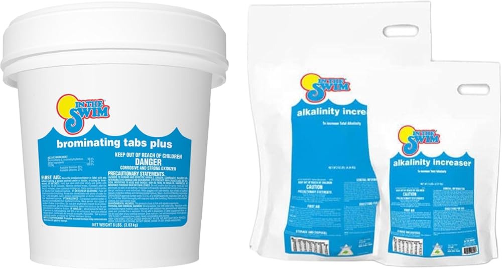 In The Swim Bromine Plus and Alkalinity Increaser - 8 Pounds of Bromine - 10 Pounds of Alkalinity Increaser