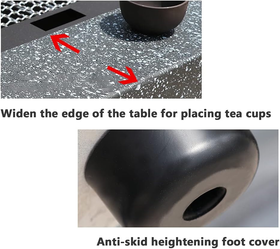 Brazier Grill, Outdoor Bowl Square Charcoal Heating Brazier Square Heating Tea Table Stove Courtyard Hotel Decoration