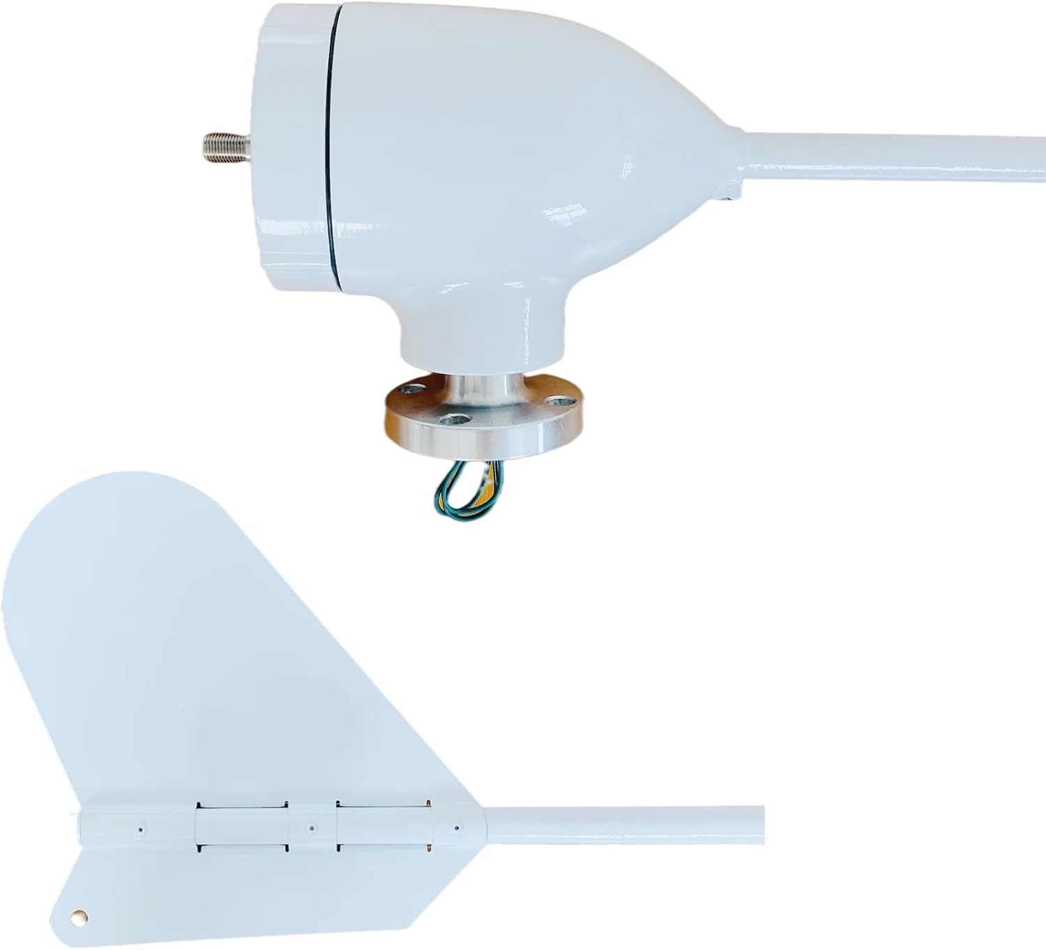 3000W 42.65ft/s Vertical Axis Wind Turbine Generator Home Windmill Kit Hybrid Wind System with Controller for Home, Business, Industrial Energy Supply (48V White)