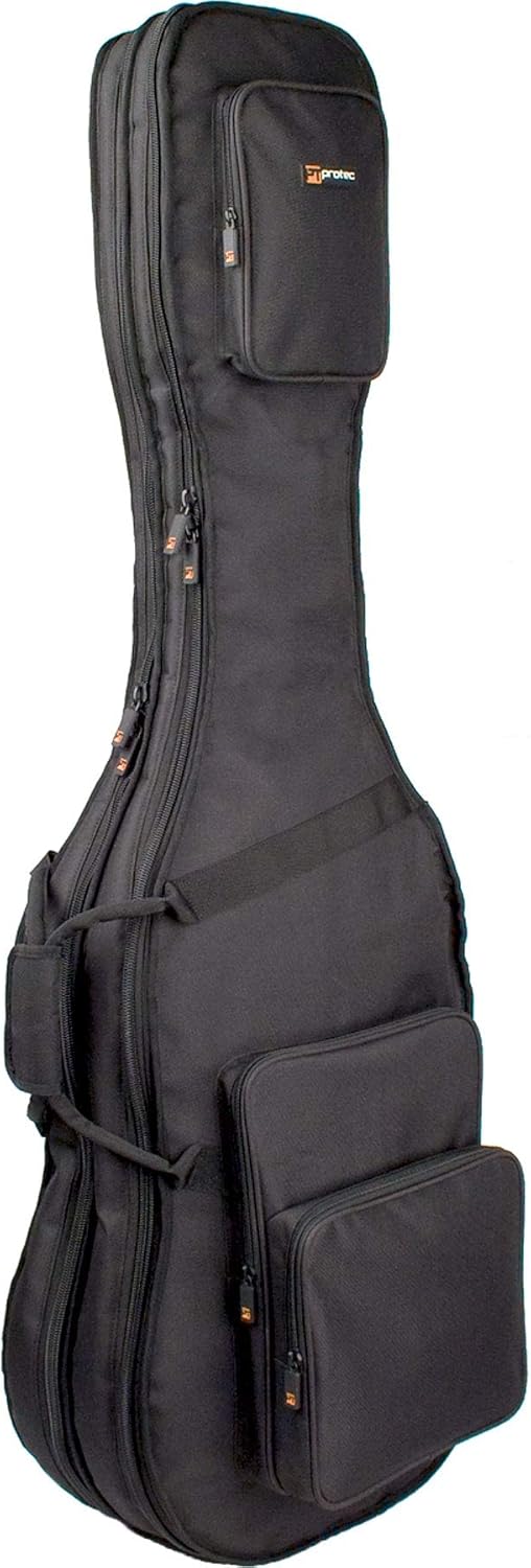 Pro Tec CF233DBL Double Bass Guitar Gig Bag - Gold Series