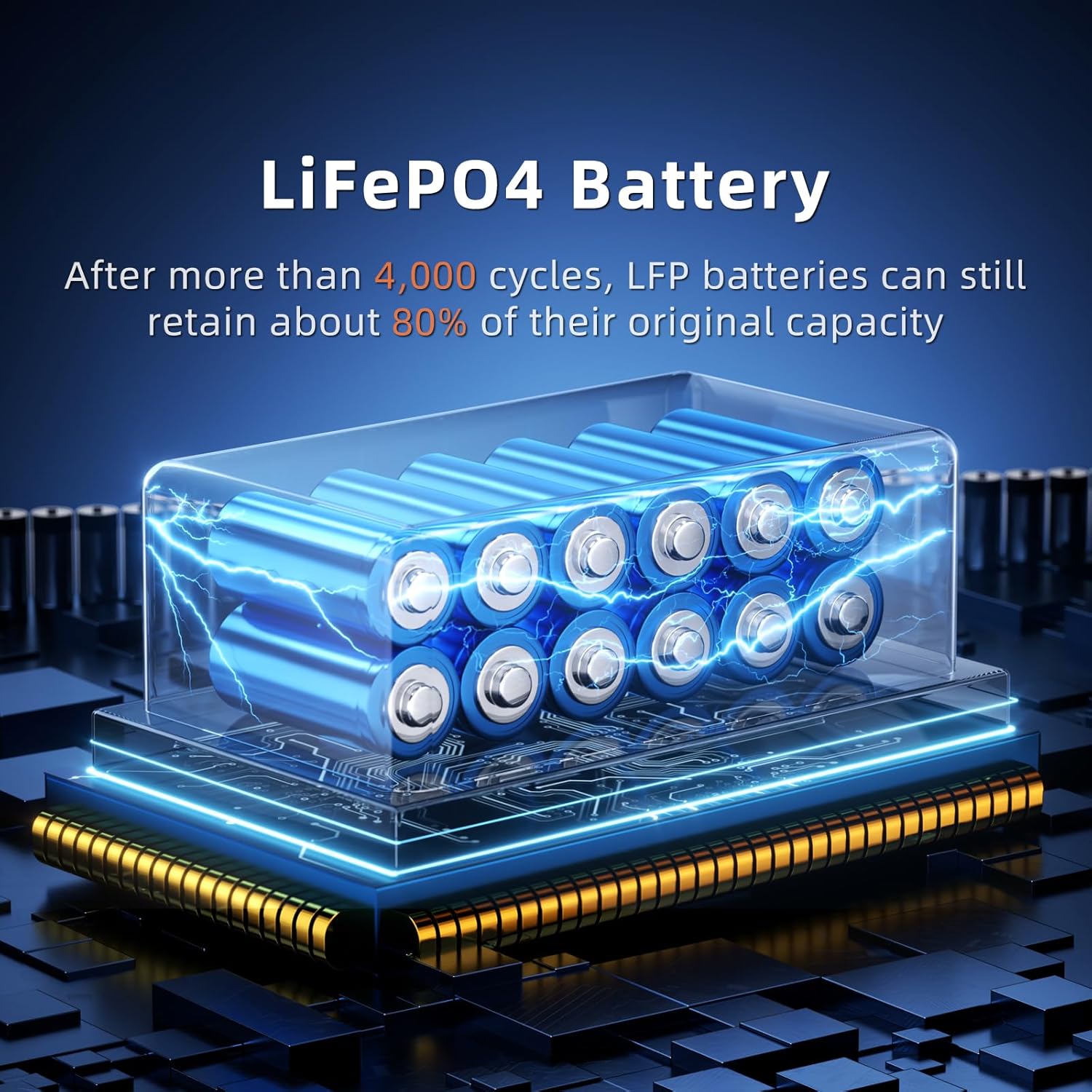 IEE SP5000 Portable Power Station & Solar Generator with 3×200W Panels Included,5000W (Peak 9000W) 5120Wh EV-Grade LFP Batteries,120/240V Dual Voltage,3500W 1.6H Fast Charge,APP&EPS for Home Backup.