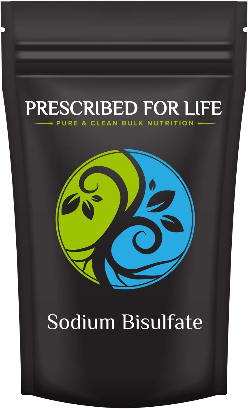 Prescribed for Life Sodium Bisulfate Powder | Natural Household Cleaner | pH Reducer for Pool and Spa | Pool pH Decreaser for Soil and Water | Sodium Hydrogen Sulfate, 5 kg