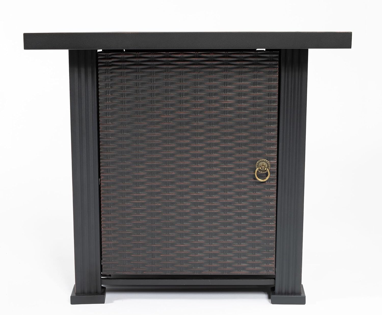 28inch 50000BTU Propane Fire Table Steel Outdoor Firepit for Backyard Garden Deck with Burner Cover Electronic Igniter Black