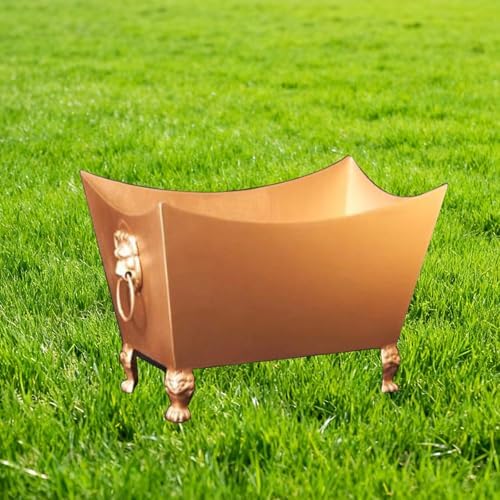 Burn Barrels for Outside, Paper Burner, Incinerator Burn Barrel, Table Top Firepit, Outside for Burning Trash, Fire Pit Bin for Deck, Balcony, Yard(19cm/7in)