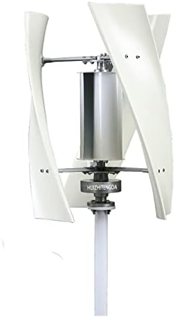 High Efficiency 2000W Vertical Wind Turbine for Home Use – 3 Phase 3 Blades, Quiet Operation, 12V/24V/48V/220V Controller, Eco-Friendly Renewable Energy Solution (White)