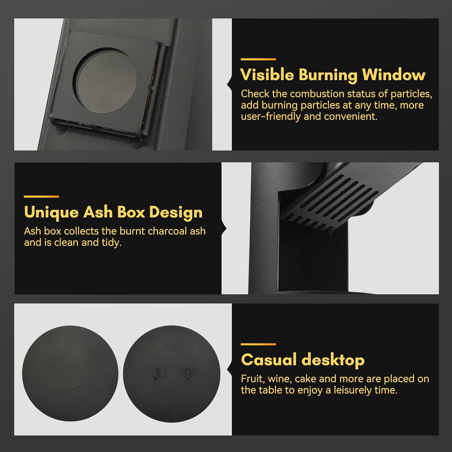 Rayzi 67 Inch Outdoor Pellet Heater, Patio Heater Wood Pellet Stove, Pellet Fire Pit for Outdoor - Smokeless Wood Pellet Burning Flame, Outside Backyard Bonfire, Fireplace for Camping Garden Picnic