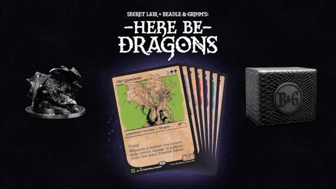 Magic The Gathering Secret Lair: Beadle and Grimm's Here Be Dragons - Ultra Limited, One of 10,000 Sold!