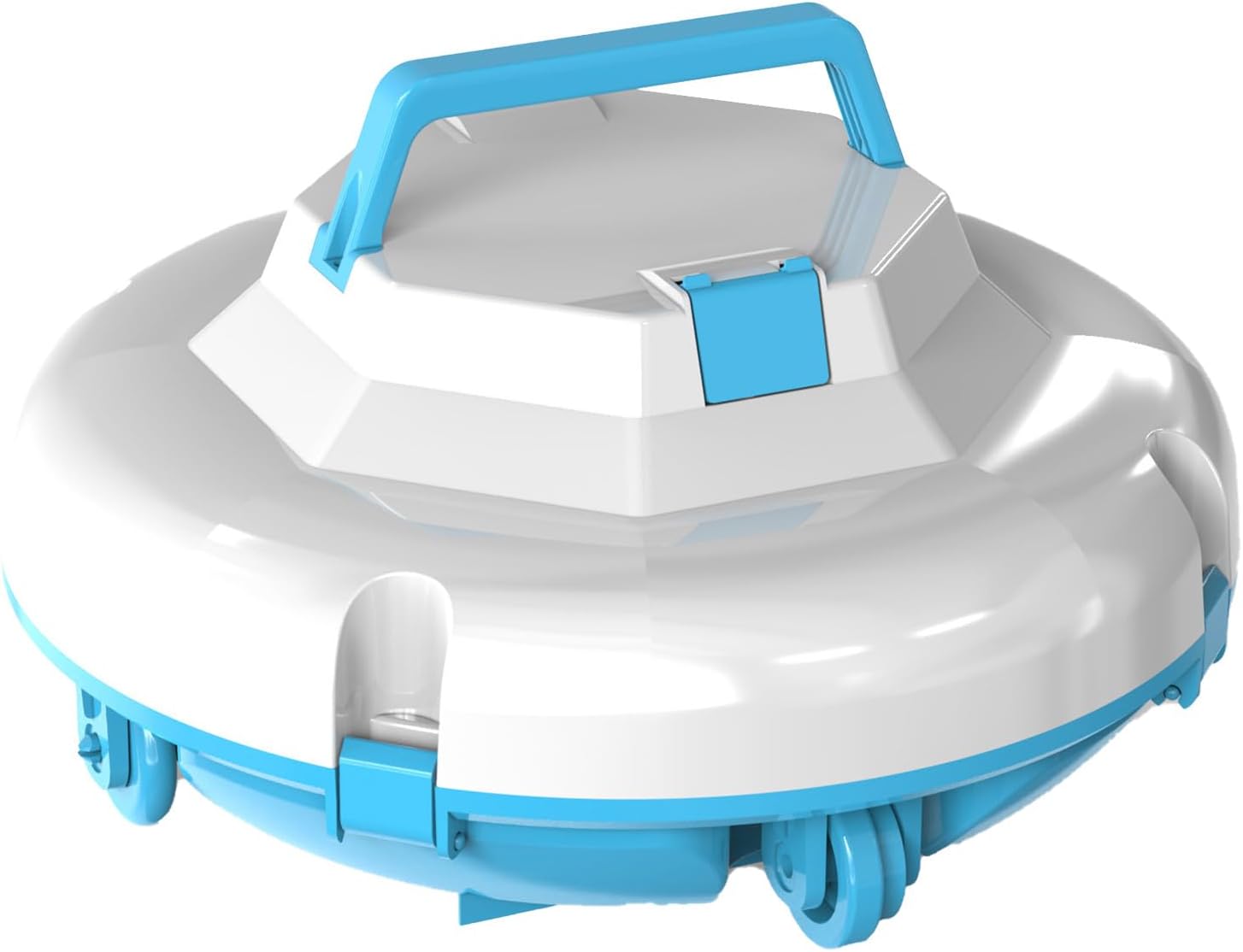 Battery Powered Pool Cleaner with 5200mAh Battery, Cordless Robotic Pool Vacuum, Dual Motor Self-Parking