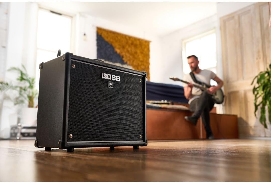 BOSS Katana-50 Gen 3 Guitar Amplifier | Compact 50-Watt Combo Amp | Custom 12-Inch Speaker | Evolved Tube Logic Sound | 12 Amp Characters | Onboard BOSS Effects | Advanced Connectivity & More