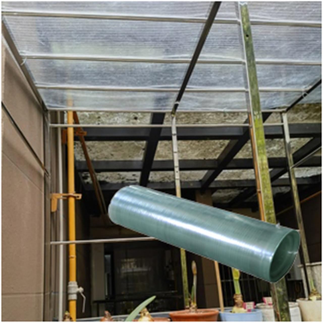 Roofing Cladding Replacement Panels，Transparent Insulatio Sunshine Board Shed，Rain-Proof Insulation,for Sun Room,Outdoor Garden and Greenhouse Covering（0.8mm Thick） (Size : W1.2xL6m)