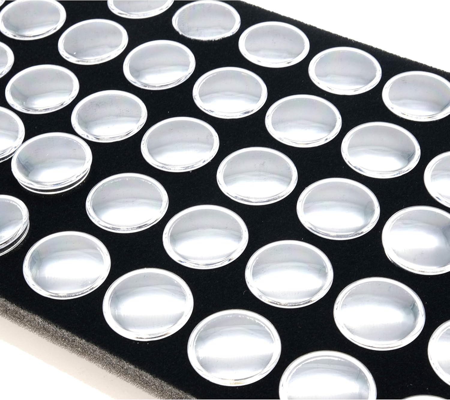 150 Gem Jars Black Foam Display & Stackable Tray