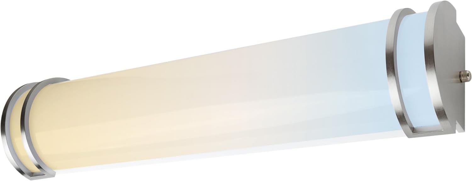 Sunlite 24-Inch Linear LED Bar Vanity Fixture, Power Selectable 15W/20W/25W, 100-277V, 2369 Lumens, Color Selectable 30K/40K/50K, 90 CRI, Dimmable, ETL Listed, Title-24 Compliant