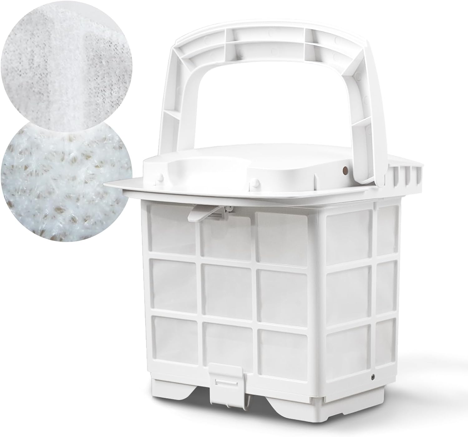 Poolmate Hyper-Fine Filter Basket Compatible Robotic Pool Cleaners, Replacement Hyper-Fine Cloth Dual-Zone Basket, Capacity 4.1L & Precision 50μm, Adapted to Hydro 3, Hydro 3S, Hydro 4, Hydro 4SE