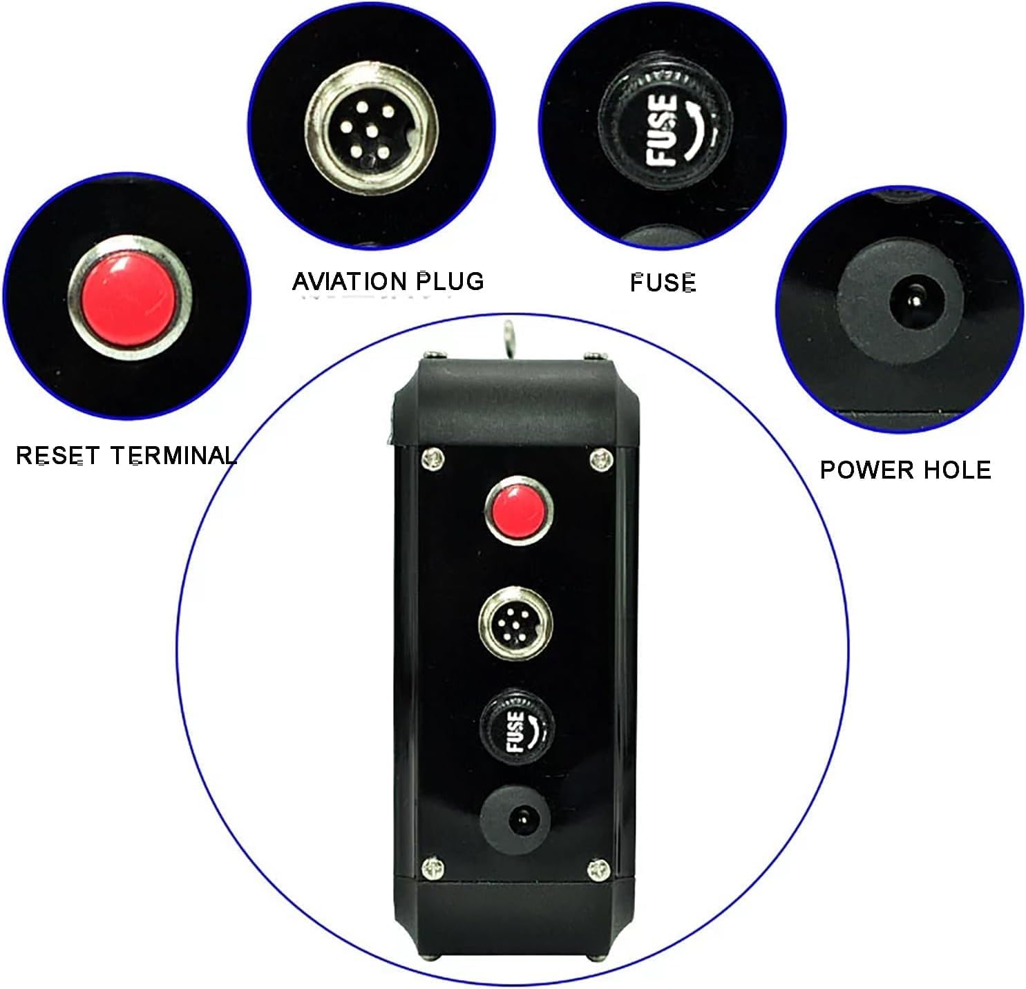 4-Digit Digital Electronic Counter, LED Red Display Digital Counter 0-9999 with Foot Pedal, Production Line Counting Screen, for Factories and Workshops, Airports Stations/Breeding Farm/Conveyor Belt