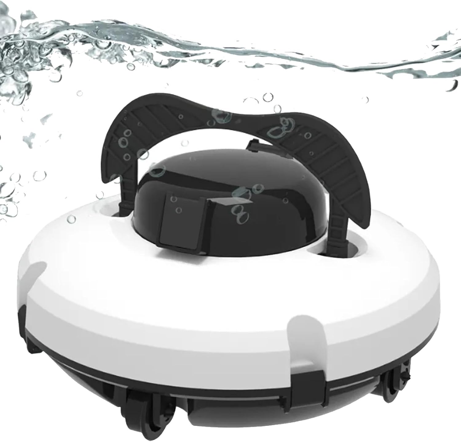 Robotic Pool Cleaner, Vacuum for Above Ground Pool, Rechargable Wireless Automatic Pool Vacuum 5200mAh Li-ion, 100m²