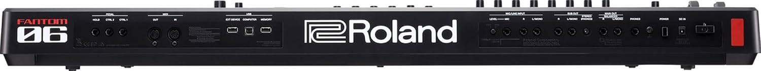 Roland Fantom-06 Synthesizer Keyboard Bundle with Double Braced X-Style Keyboard Stand, Sustain Pedal, Online Piano Lessons, Instructional DVD, and Austin Bazaar Polishing Cloth