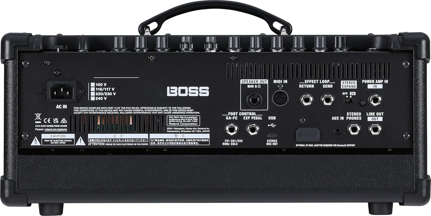 Boss Katana Gen 3 Head 100-Watt Guitar Amplifier Head Bundle with Gearlux Instrument Cable and Picks