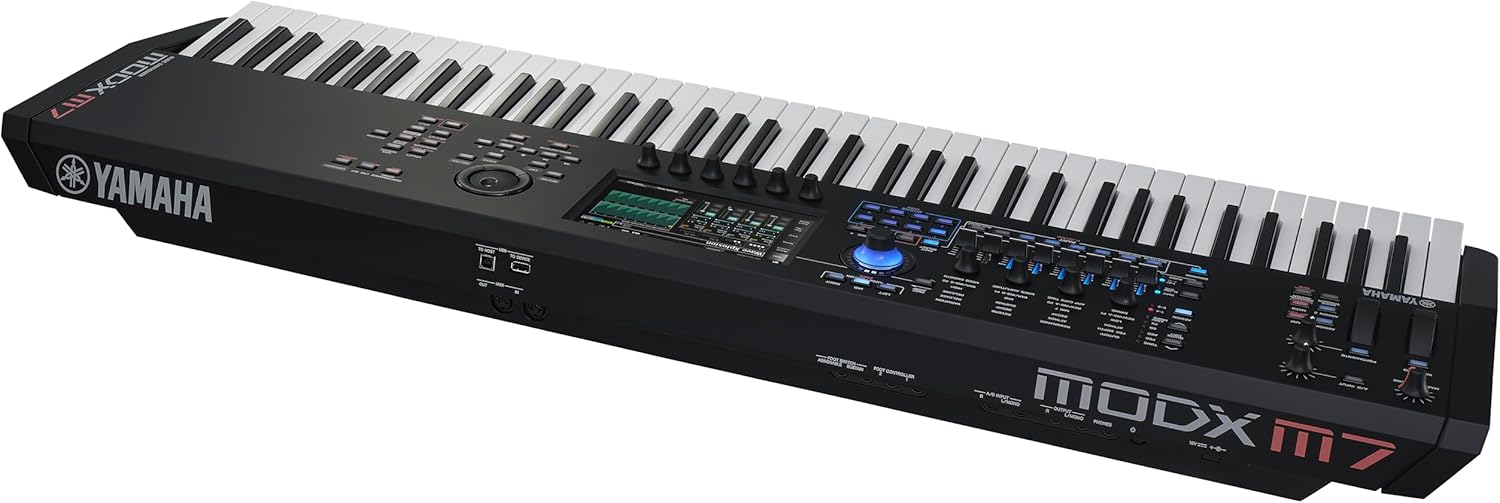 Yamaha 76-Key Music Synthesizer with Improved Keyboard Action, Performance Focused for Next Generation Sound Exploration, Expressive Control and Optimized Workflow MODX M7