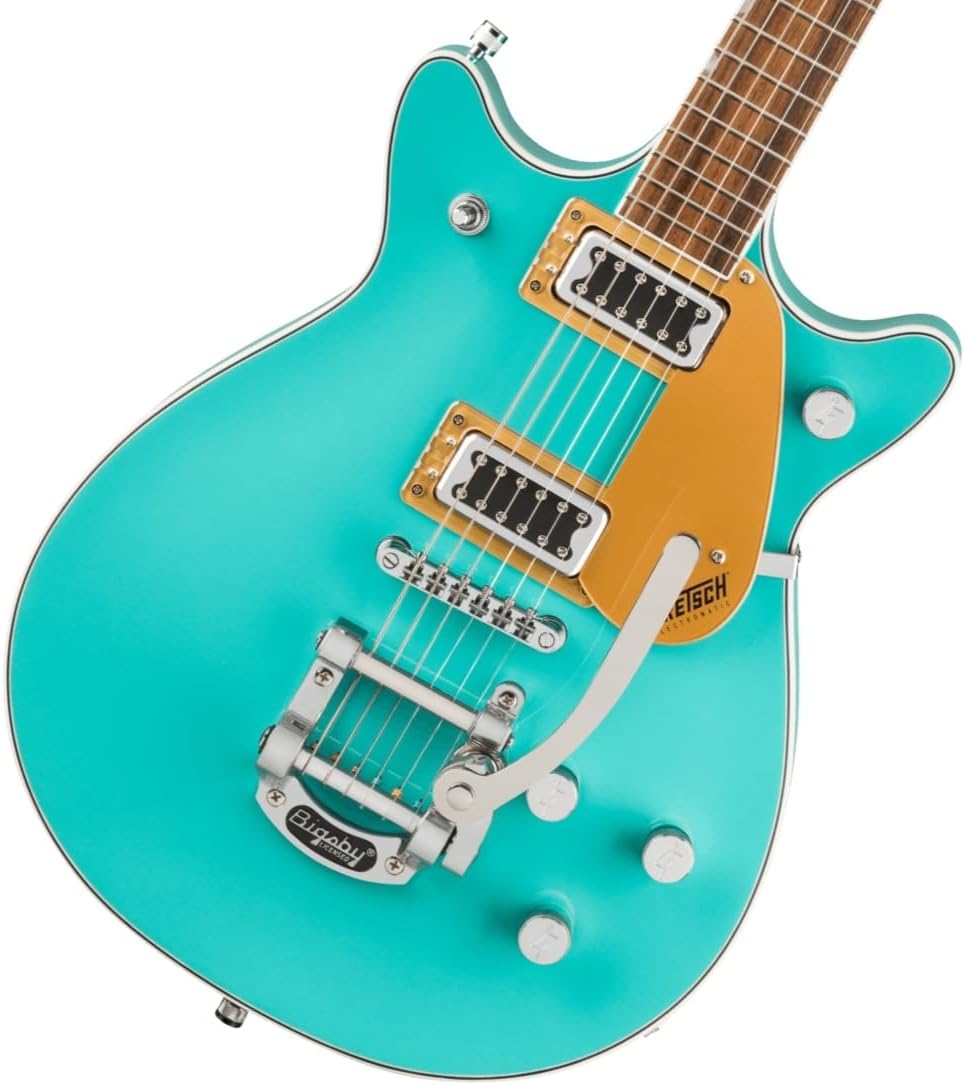Gretsch G5232T Electromatic Double Jet FT 6-String Right-Handed Electric Guitar with Chambered Mahogany Body and Laurel Fingerboard (Caicos Green)