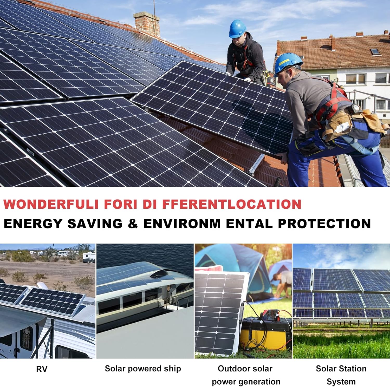 Twin Wire 50FT Solar Extension Cable - 10AWG (6mm) Black & Red with IP67 Solar Panel Connectors for Outdoor & Marine Use