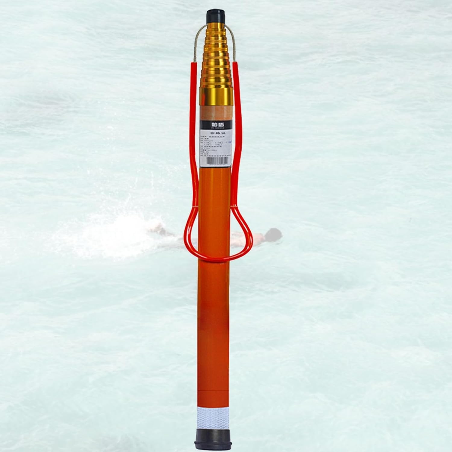 Boat 14 18 21 Foot Extension Pole For Rescue, Fiberglass Pool Life Saving Pole Expandable Lifeguard Rods With Night Luminous & Reflective Design, Swimming Pool Safety Telescopic Pole Tool(Size:6.5M/21