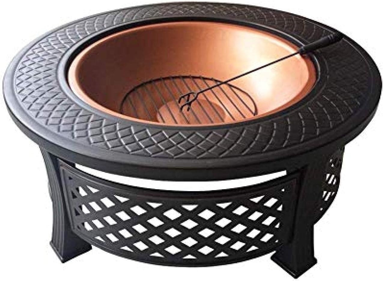 Fire Pit BBQ Grill Fire Bowl Bowl Barbecue Stove Outdoor Yard Barbecue Grill Coal Stove Brazier Coal Heating Stove Indoor Stove Grill