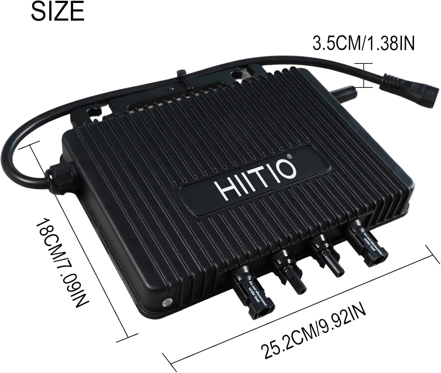 CSA Listed Nominal Output 800W Microinverter, IP67 Waterproof Solar Inverter, Home & Commercial Use, Smart Sub-1G Monitoring, 2-in-1 MPPT for 182/210mm Modules (Residential & Small Business)