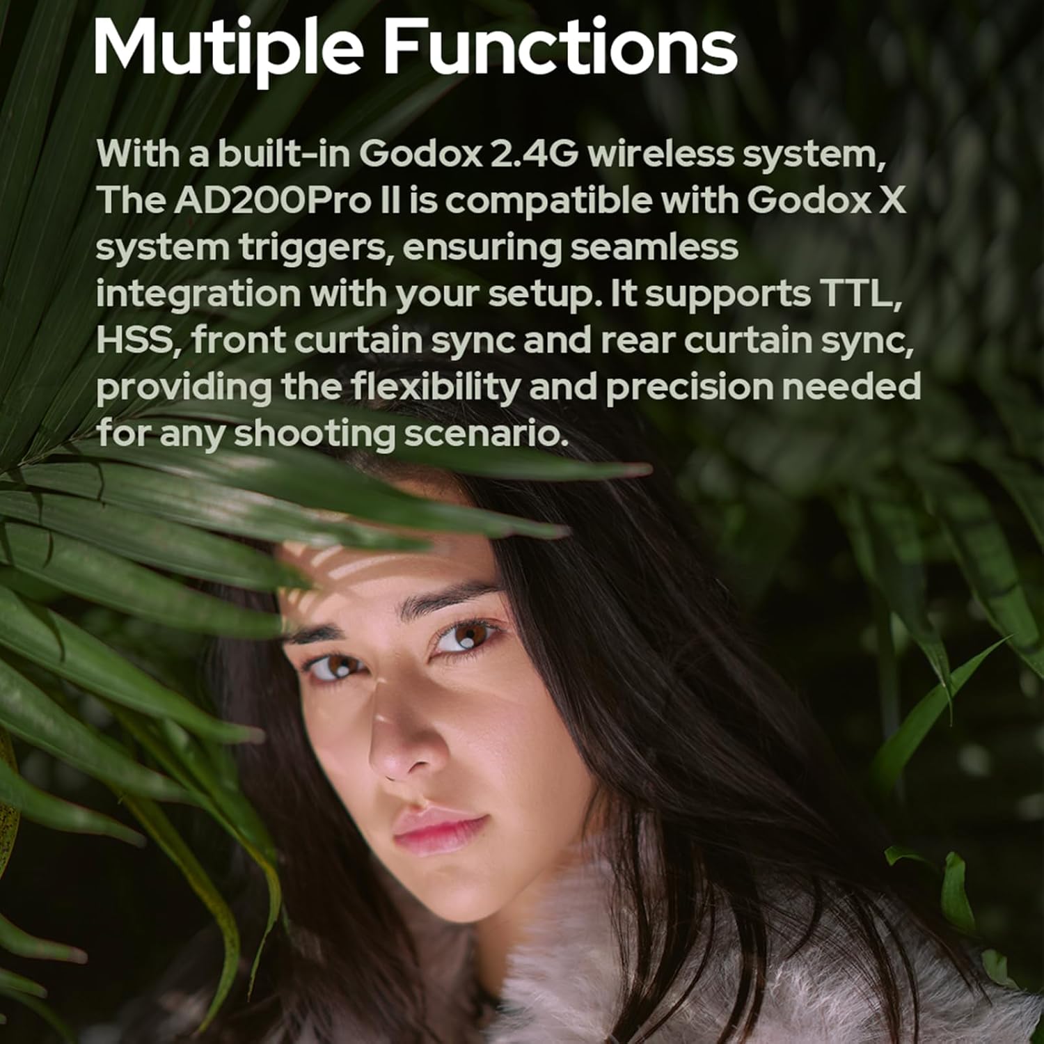 GODOX AD200 Pro II Flash with AD-S2 Standard Reflector Diffuser and AD-S11 Flash Speedlite Accessories Compatible with Canon Nikon Sony Fuji Olympus Panasonic Pentax Camera(GODOX AD200Pro Upgraded)