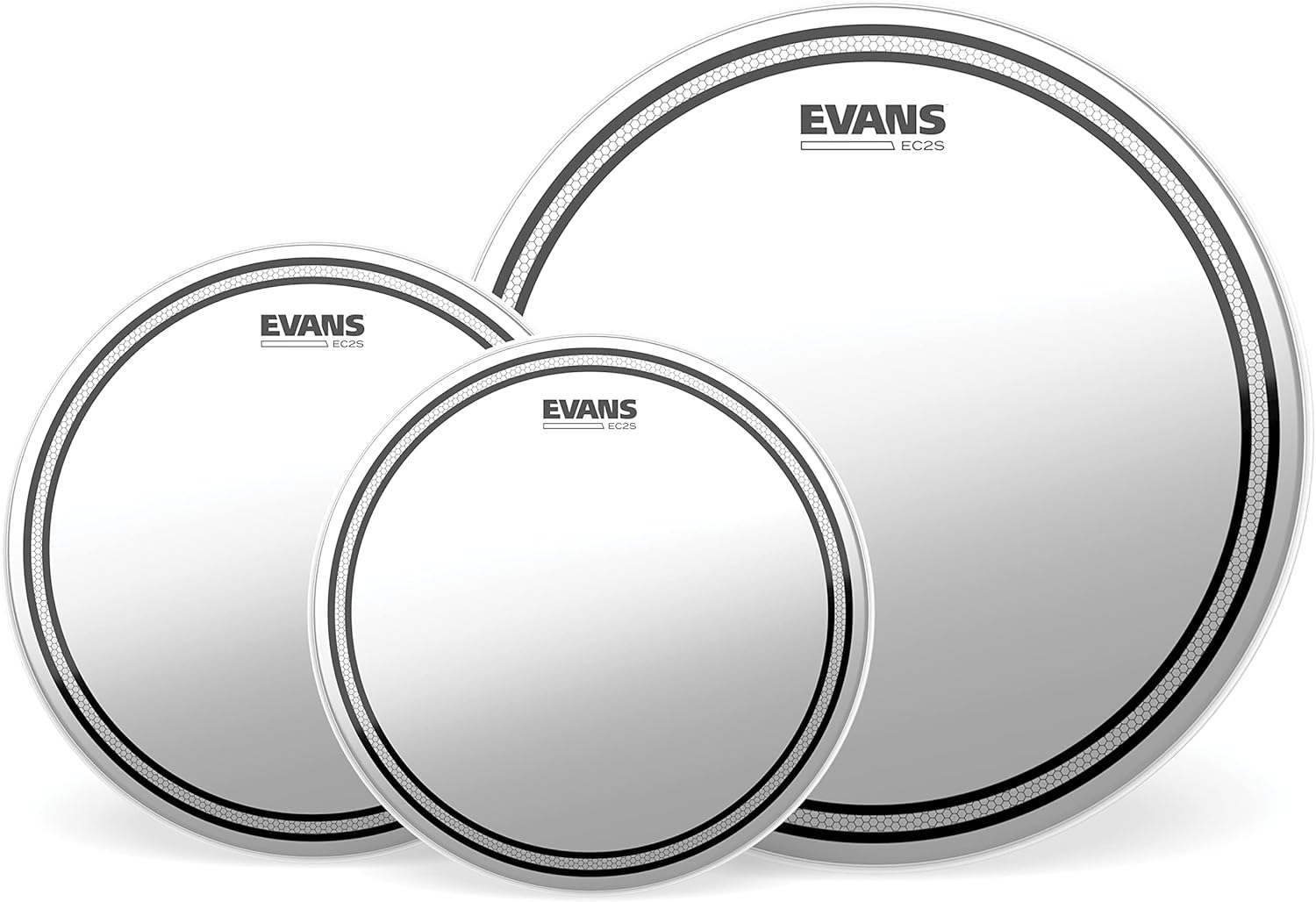Evans Drum Heads - EC2S Clear Fusion Pack (10
