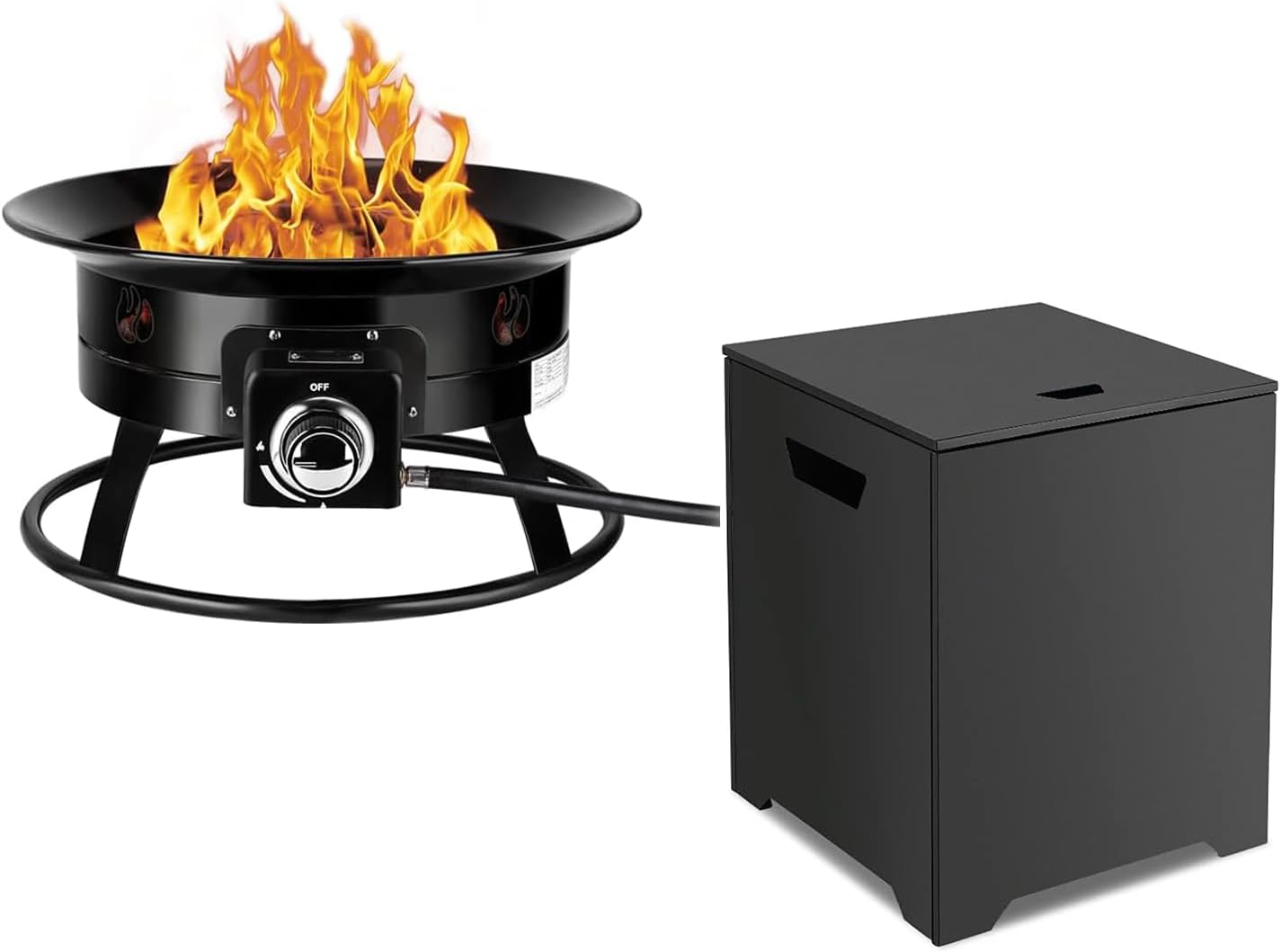 CAMPLUX Outdoor Propane Fire Pit Set