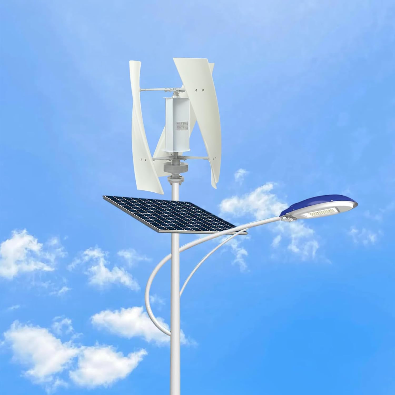 500W Vertical Wind Turbine, Generate Electricity Generator Kit, Winds Alternators with Auxiliary Wind Wheel, for Boats, Gazebos, Cabins, Mobile Homes