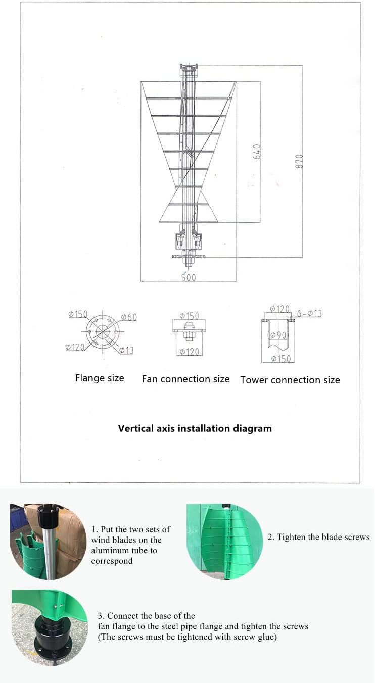 Vertical Axis 200W12V Wind Power Generator for Household Street Lights and Outdoor Equipment for ?Power Generatio