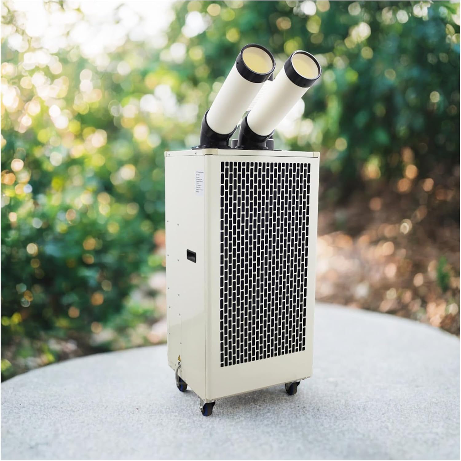 220V Industrial Air Conditioner Outdoor Air Conditioning Fan Equipment Single Tube 780m³/h 2100W White