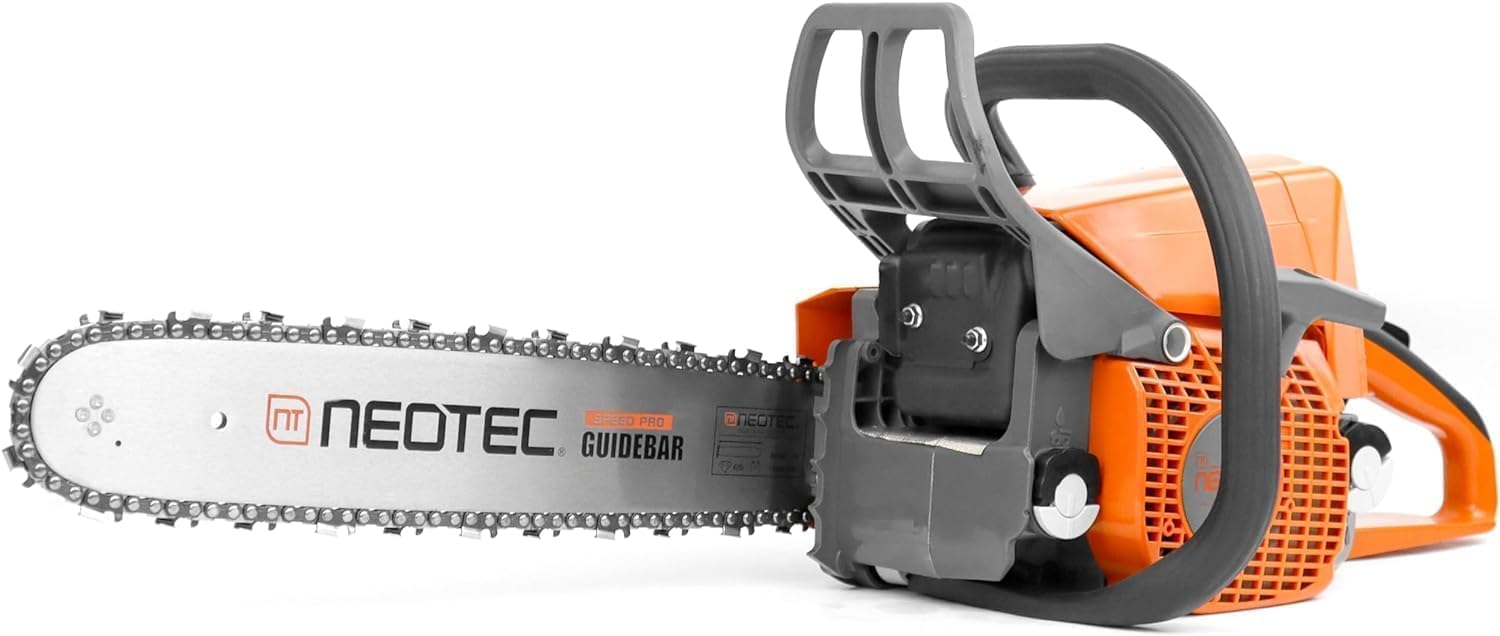 NEOTEC 45.4cc Gas Chainsaw, NS846 Powerhead with 16 Inch Guide Bar and Chain, Power Chain Saw 3.0 HP 2,24KW, All Parts Compatible with MS250 MS230 MS210 025 023 025 Chainsaw gas