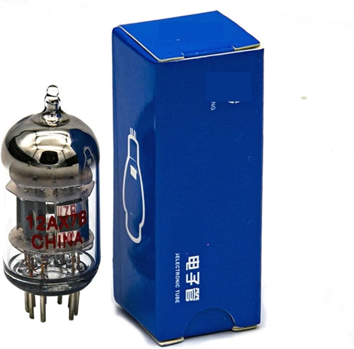 12AX7B 12AU7 Tube Replaces ECC83/ECC82/6N4 for Tube preamplifier HiFi preamplifier DIY Amplifier Audio(1 Pcs,12AX7B)