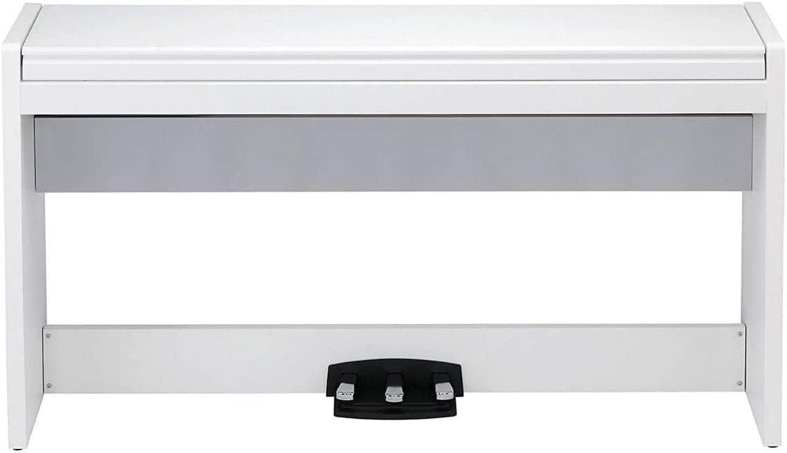 Korg LP-380 Digital Piano - White Bundle with Furniture Bench, Headphones, and Austin Bazaar Polishing Cloth