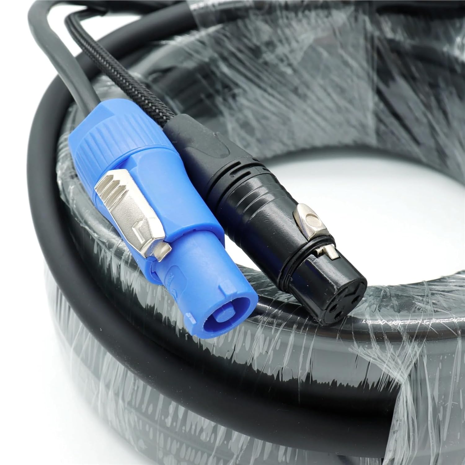DMX 2-in-1 Cable, Power and 3-Pin XLR Signal Combo for Stage Lighting Connection(5)