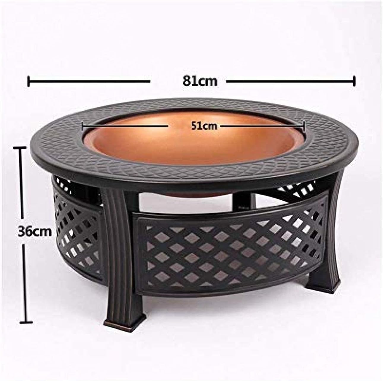 Fire Pit BBQ Grill Fire Bowl Bowl Barbecue Stove Outdoor Yard Barbecue Grill Coal Stove Brazier Coal Heating Stove Indoor Stove Grill