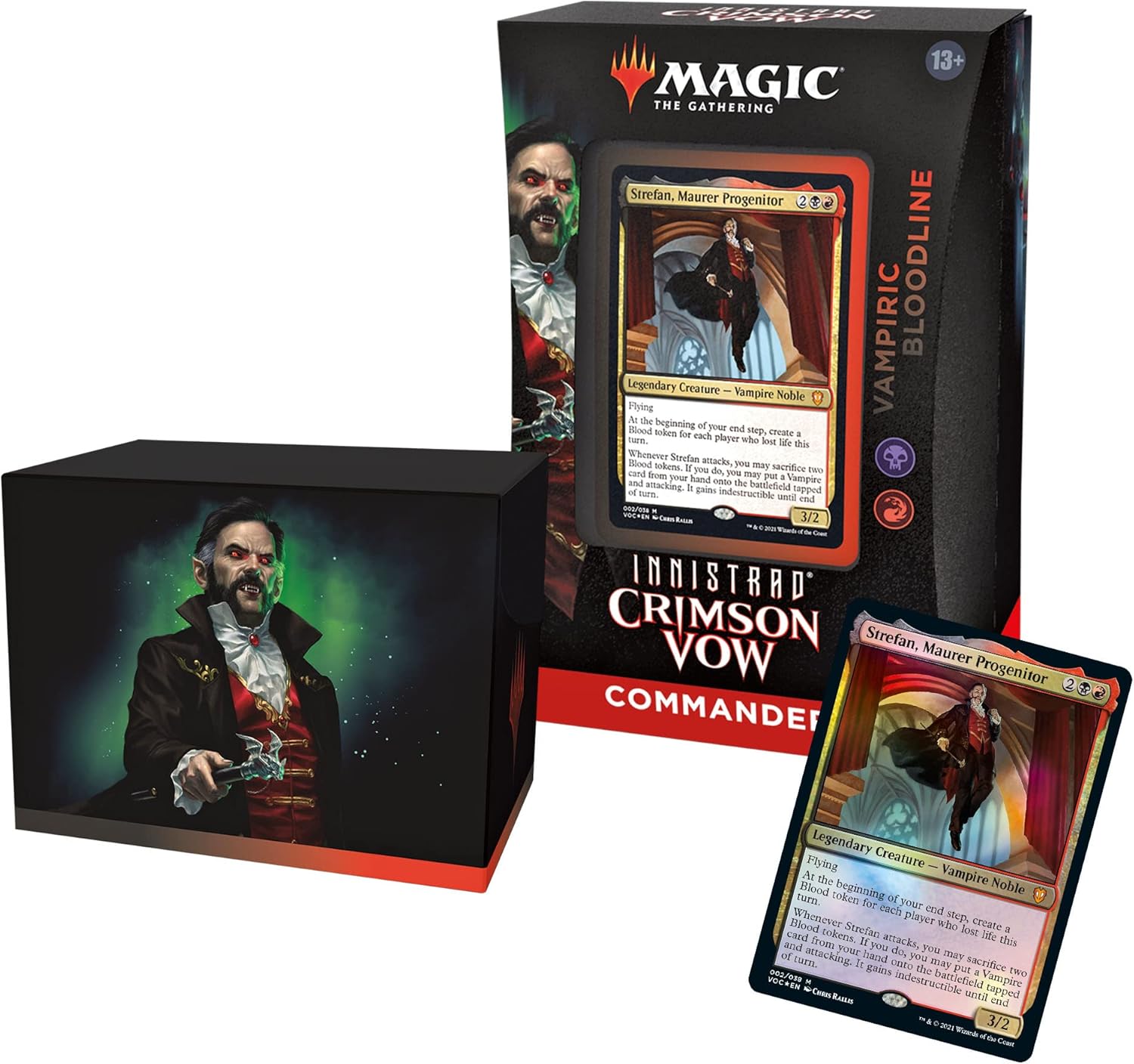 Magic: The Gathering Innistrad: Crimson Vow Commander Deck – Vampiric Bloodline (Black-Red)