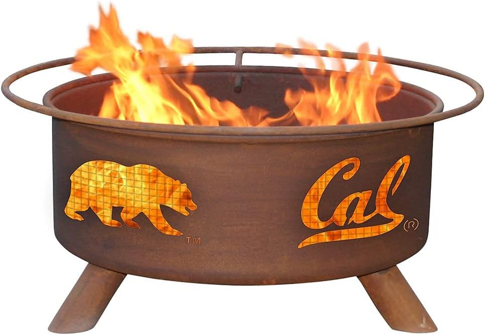 Patina Products F210 Cal Steel Outdoor Fire Pit - 24 x 24 x 11 inch - Natural Rust Patina Finish