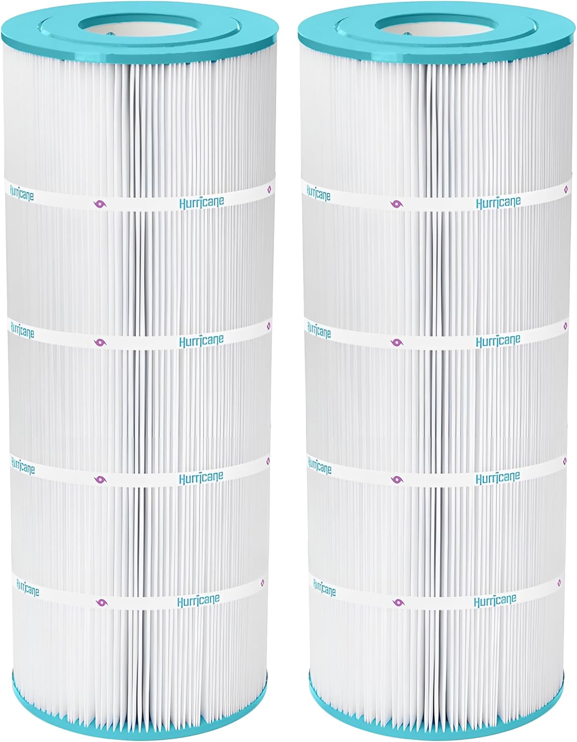 Hurricane Filters HF8412-01 2 Pack Advanced Pool Filter Cartridge - Replacement for PWWCT125, Unicel C-8412, Filbur FC-1293, Waterway Clearwater II, Pro-Clean 125 Above Ground Filter