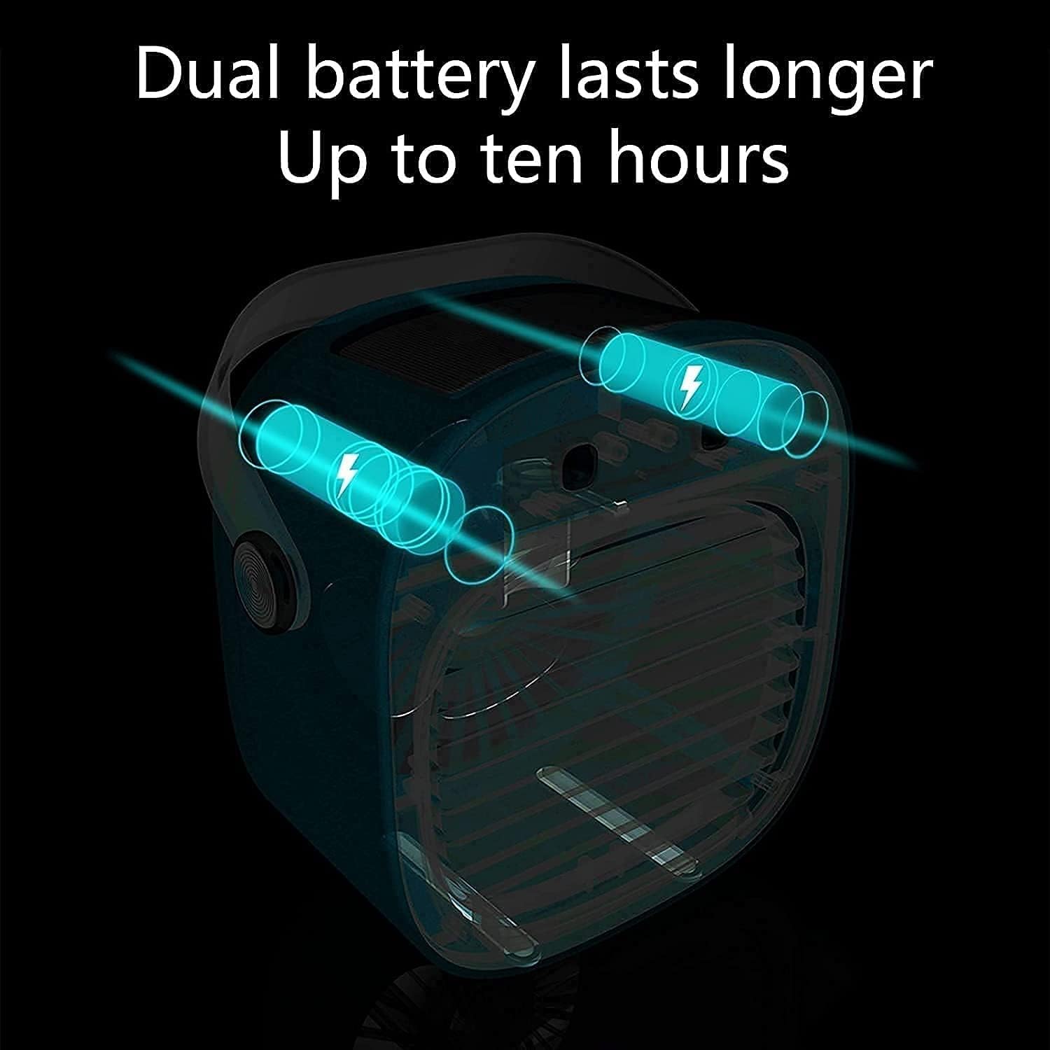 Portable Air Conditioner - Personal Air Cooler, Quiet Mini Air Conditioner Fan, Desk Cooling Fan for Home, Bedroom, Travel, Office