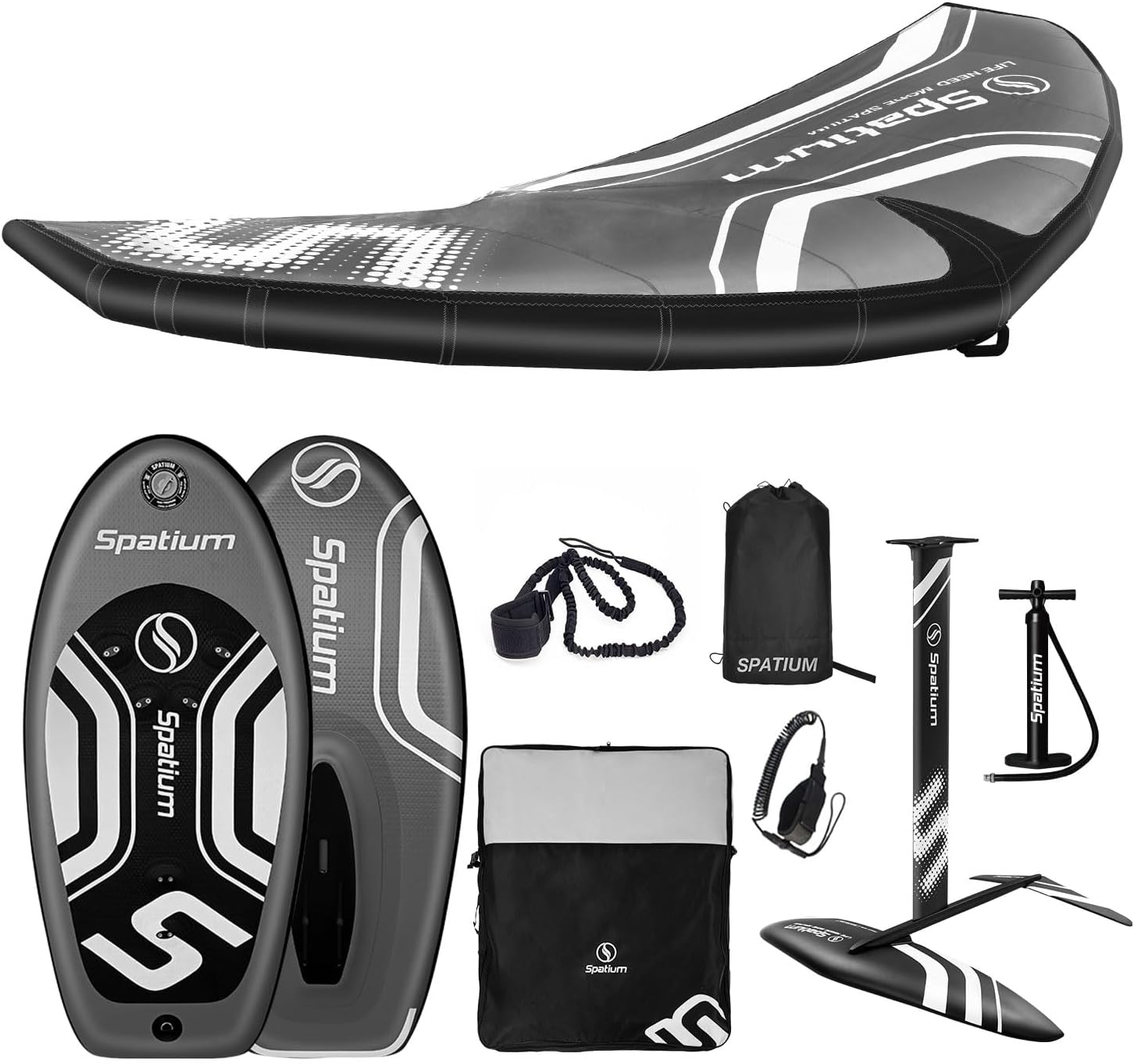 Wind Wingfoil and Hydrofoil Board with Hydrofoil Inflatable Hydrofoil Board with Inflatable Wind Wing Foil and Hydrofoil Inflatable Windfoil Hydrofoil Surfboard for Outdoor Water Sports