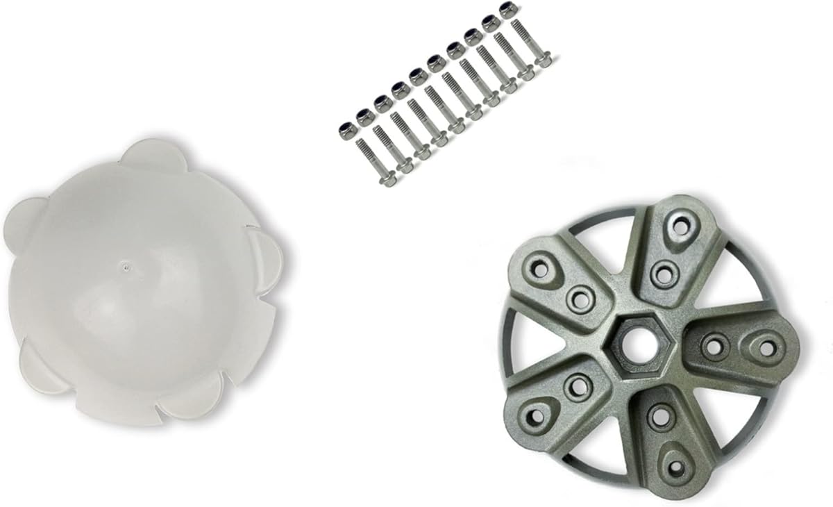 135mm Diameter with Screw and Nut Kit 5 Blades Wind Turbine Fittings Hub and Cover for Horizontal Wind Turbine Fittings