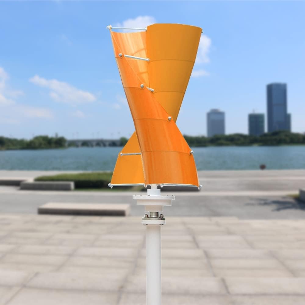 Wind Power Turbine Generator 3000W Wind Vertical Turbine Generator Alternative Free Energy Windmill 24V 48V MPPT Controller Wind System (Color : Orange White, Size : MPPT Controller_48V)