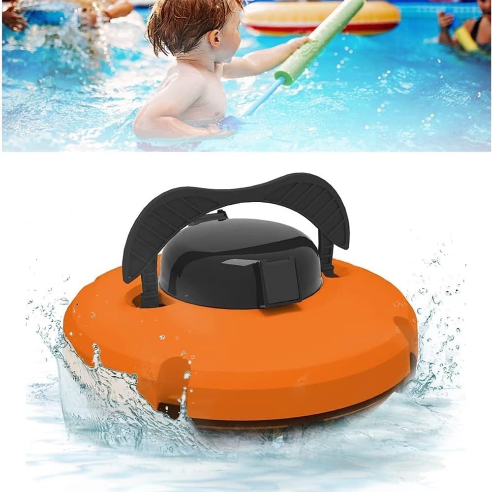 Cordless Automatic Pool Cleaner, Pool Vacuum for Above Ground Pools Powerful Suction, Lasts 120 Mins, Built-in Water Sensor Technology