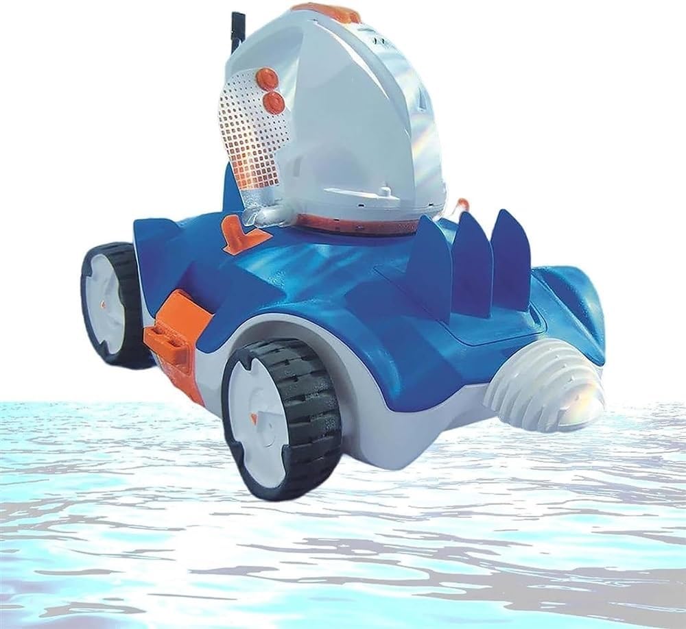 Cordless Robotic Pool Cleaner,Automatic Pool Robot Vacuum with Max 90 Mins Working Time, Self-Parking,Robotic Swimming Pool Cleaner for Above Ground Swimming Pools